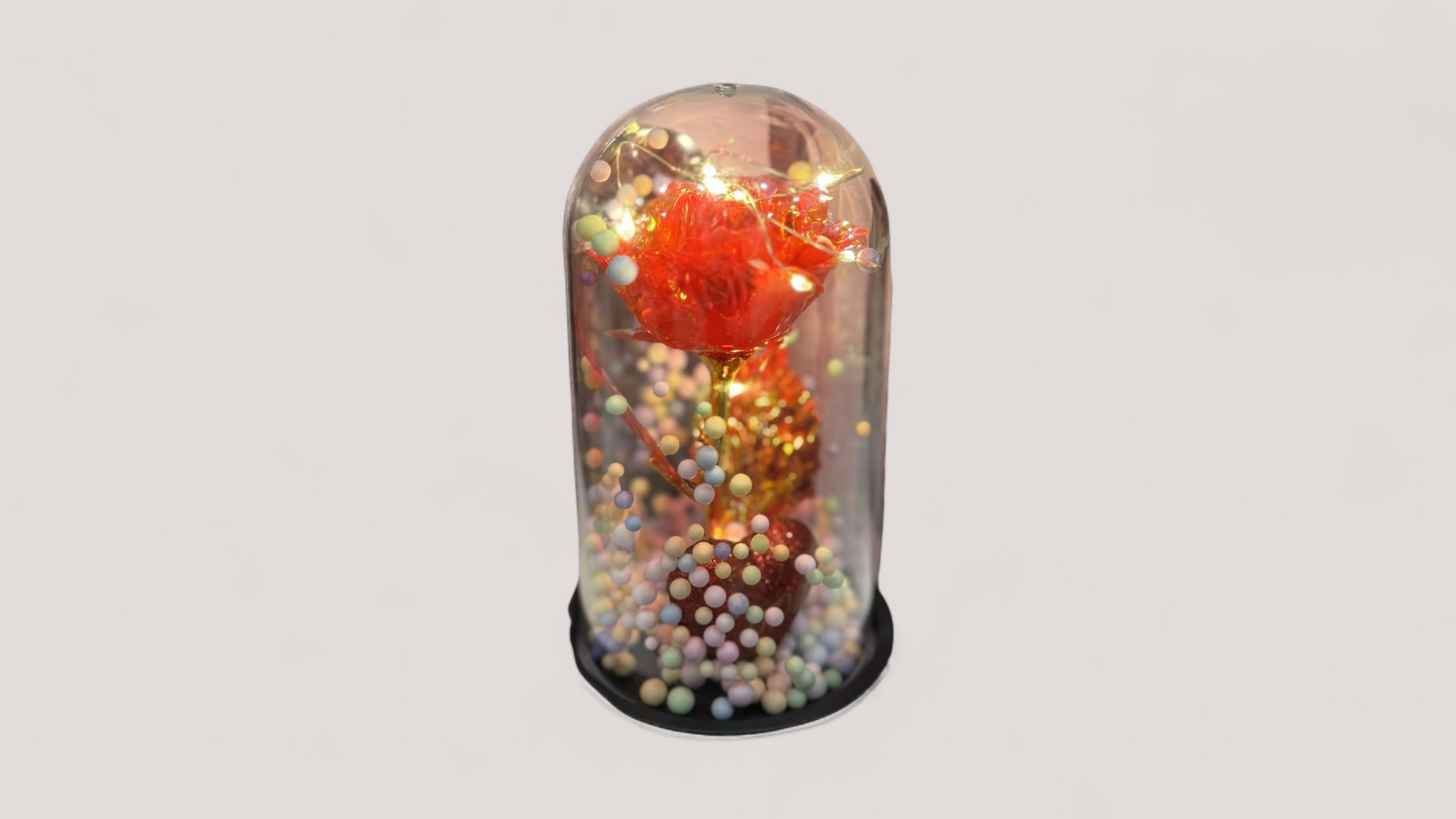 Trandafir sub cupolă led