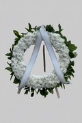 Coroană funerară crizantemă